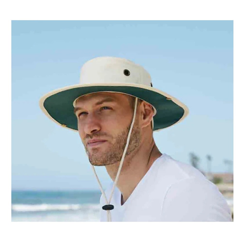 Dorfman Pacific DPC Floater Outdoor Hat Mens L XL Green Wide Brim Sailing